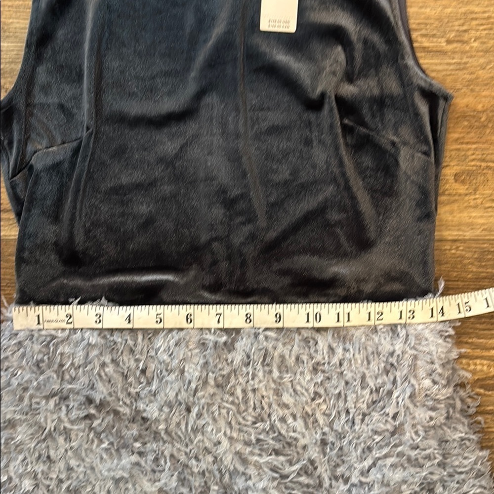 Anthropologie Blue Velvet Feathered Mini Dress Size Small Sunday in Brooklyn NWT - Picture 11 of 15